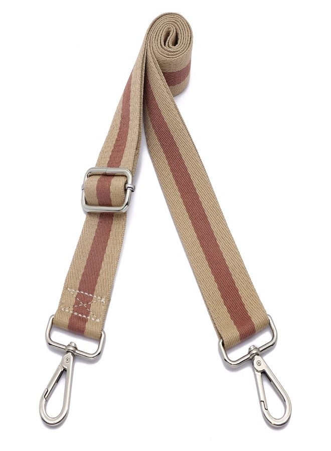 Kolti Purse Strap Replacement Crossbody Handbag Stripe Wide Adjustable, Nickel Buckle-334, L - Image 1