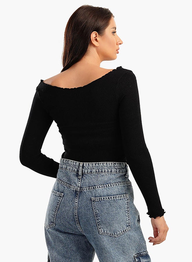 Carina Off Shoulder Frilled Top - Image 3