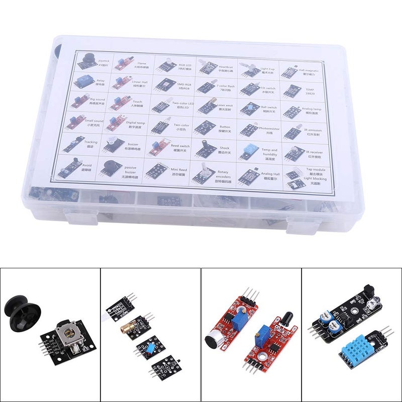 37 In 1 Sensor Modules Starter Kit For Arduino MCU Learning With Protective Case - Image 4
