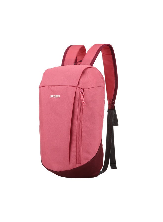 Generic Decathlon Day Backpack Backpack Men's And Women's Casual Travel Mini Backpack Small Schoolbag 10L Can Be Sent On Behalf-Color:Rose Red Style 1-Capacity:General-purpose  - Image 1