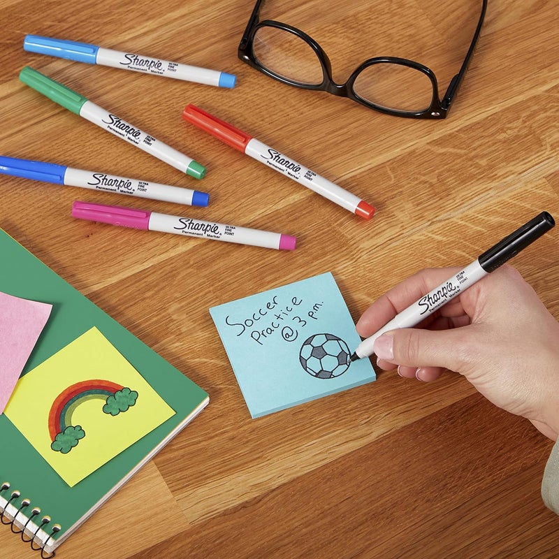 Sharpie ماركر شاربى 37161PP دائم نقطة دقيقة سوداء 2 عدد - Image 5