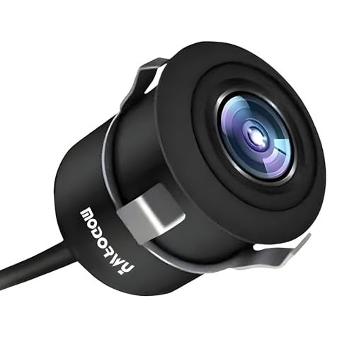 ModishOmbre Modorwy AHD Fisheye Reverse Parking Camera | 170° Wide Angle | Dynamic Moving Guidelines | IP68 Waterproof Night Vision Parking Assist | Universal for All Car, Bus & Truck | Android Stereo Compatible - Image 1