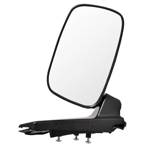 UNO MINDA RV-13005L Shatterproof Glass Rear View Mirror (Black)- Left Hand Side for Maruti Alto LX - Image 1