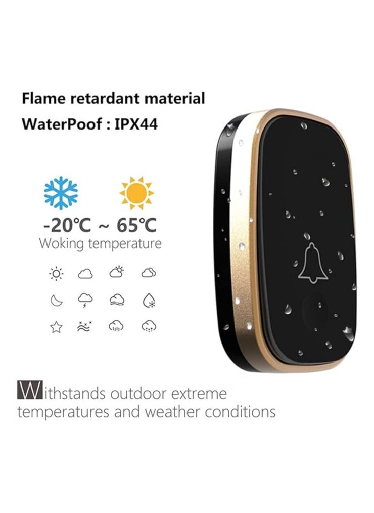 Generic - Wireless Doorbell Chime - 300 Meters Long Range Wireless Doorbell Waterproof Outdoor Home Intelligent Door Bell Chime - Image 1