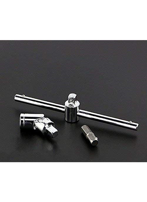 Nexllent - 46 In 1 Pcs Tool Kit Screwdriver and Socket SetHand Tool Kit Wrench Set Multi Purpose Combination Tool Case Precision Socket SetBike Tool Kit Set All Bike Car Tool Kit Set Multicolour - Image 1