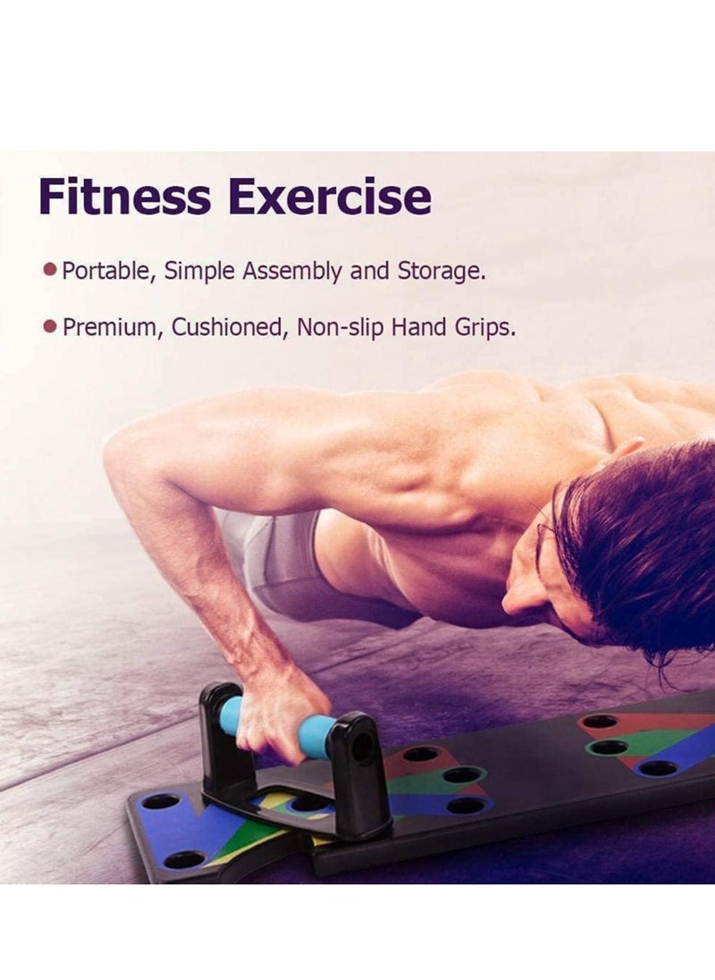 Generic plastic Push Up Board Multifunctional Colour Coded Foldable Push up  - Image 5