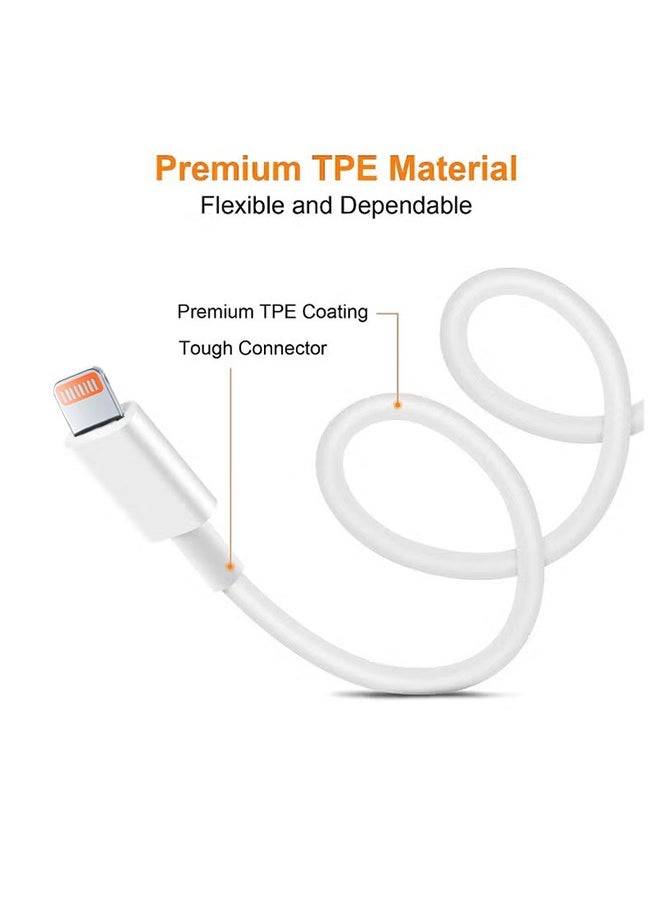 HY - USB to Lightning Cable 1M white, 120W Power Delivery PD Fast charge Cable USB to Lightning for iPhone 14/13/12/11 Pro 14/13/12/11Pro Max 14/13/12/11Plus, iPad - Image 1