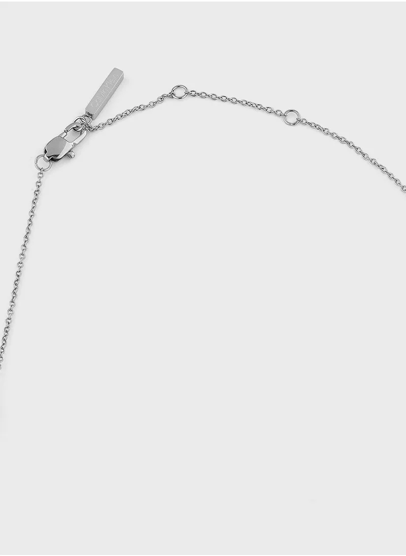 CALVIN KLEIN Rhodium Plated Chain