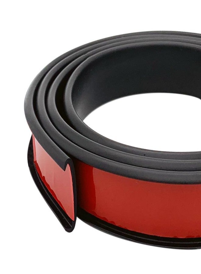 Tintvent U Shape Edge Banding, Fit 3/4 inch Edge, Plywood Edge Protector, Self-Adhesive Edge Trim for Veneer, Furniture, Cabinets, Countertop, Shelves, Table, Marble; Black, 20Ft - Image 1