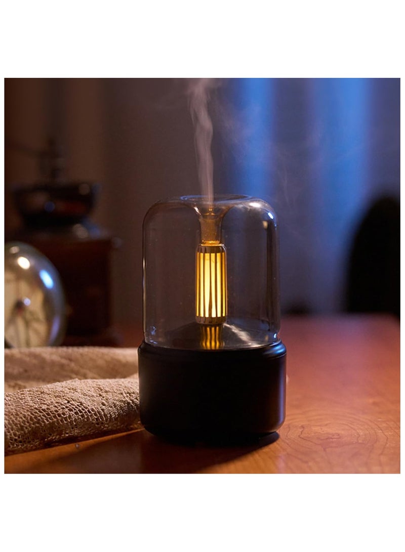 Hihonor Air Humidifier,Aromatherapy Diffuser,Ultrasonic Essential Oil Diffuser,Cool Mist Humidifier For Car Office Bedroom Home Auto-Off（Black） - Image 3