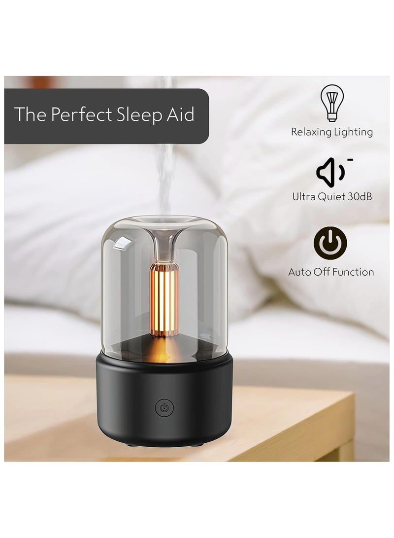 Hihonor Air Humidifier,Aromatherapy Diffuser,Ultrasonic Essential Oil Diffuser,Cool Mist Humidifier For Car Office Bedroom Home Auto-Off（Black） - Image 4