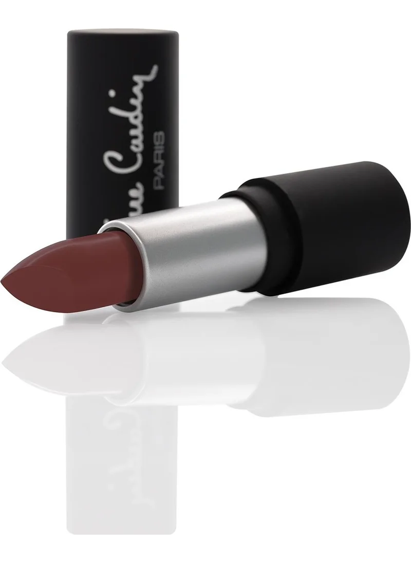 بيير كاردان Matte Chiffon Touch Lipstick Rustic Red 186