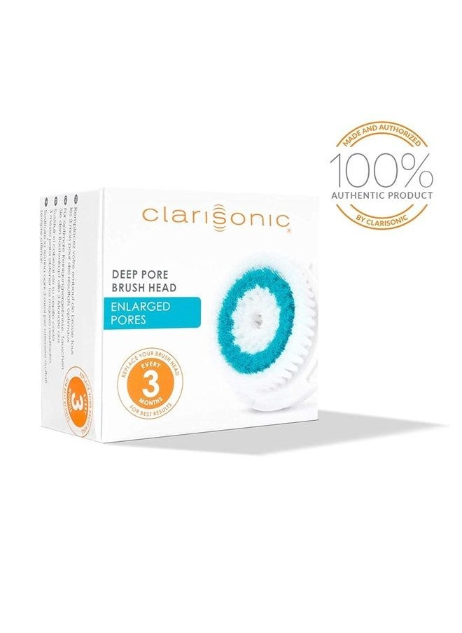 Clarisonic - Deep Pore Facial Cleansing Brush Head Replacement | Compatible with Mia 1, Mia 2, Mia Fit, Alpha Fit, Smart Profile Uplift and Alpha Fit X, 1 Pack - Image 1