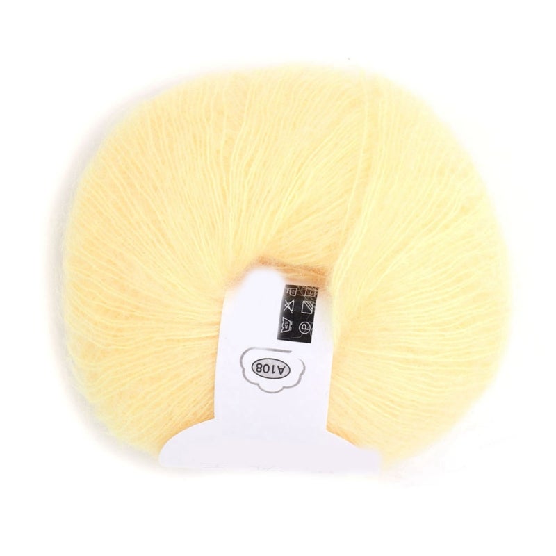 Mohair Yarn: 09 Light Grey, Anti-pilling & Anti-shrinkage, Soft Durable Fiber - Convenient Care, Knit Yarn for Scarf Sweater Craft Weaving Projects - Image 4