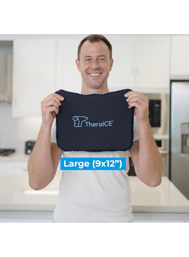 TheraICE TheraICE PROpack Ice Pack for Injuries, Reusable Soft Multipurpose Cold Gel Ice Pack for Muscular Back Pain, Shoulder, Hip, Knee - Flexible Cold Compress Wrap for Minor Aches & Pains - 9 x 12  - Image 5