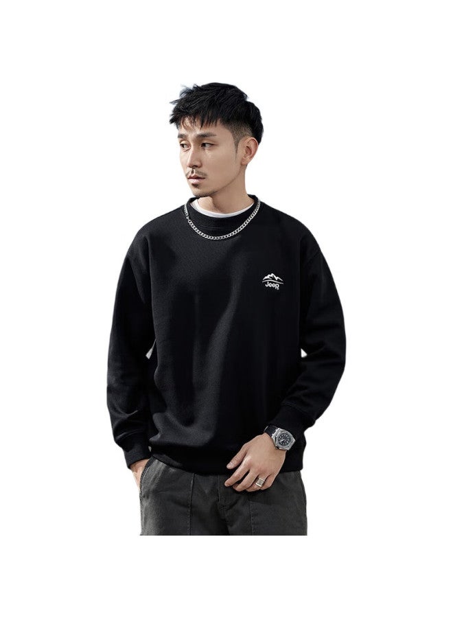 Jeep Spring Round Neck Sweatshirt, Men'S Loose Sweatshirt Jacket, Casual Sports Top, Men'S Trendy Brand - Image 1