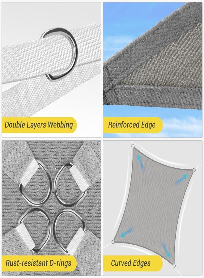 HappyTrends Sunshade Cover (10' x 13', Grey) - Image 4