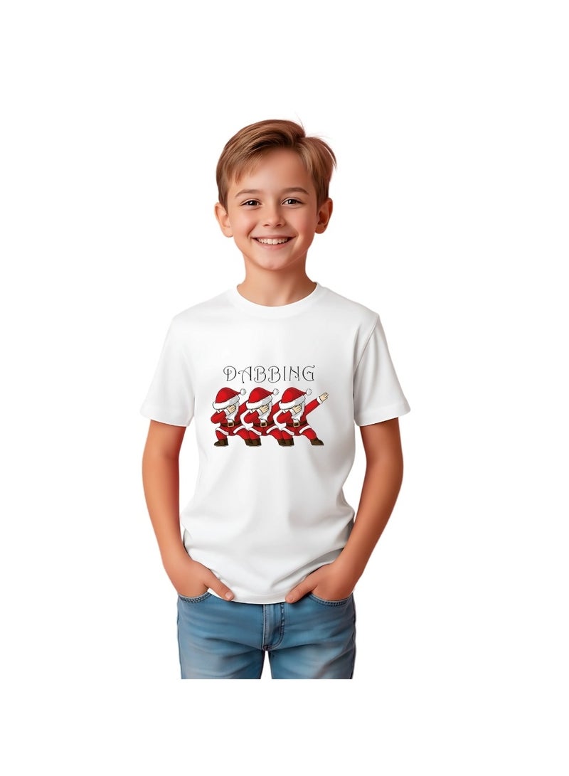 برينت شوب فور مي تي شيرت سانتا كلوز للأطفال - تي شيرت عيد الميلاد المضحك للأولاد والبنات - تي شيرت قطني ناعم برقبة مستديرة وأكمام قصيرة لحفلات عيد الميلاد والاحتفالات الاحتفالية - Image 1