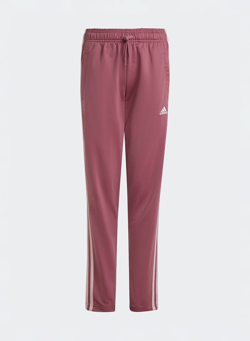 Adidas Junior Girls Essentials 3 Stripes Tracksuit - Image 2