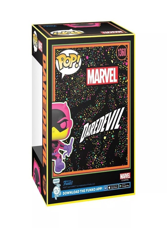 Funko Daredevil Pop! Vinyl Bobblehead Figure, Marvel, Glows in Blacklight, 3.77 Inches, 77545 - Image 2