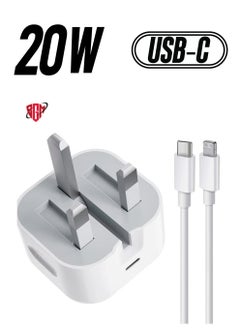 iPhone 20W USB C Fast Charger, iPhone Fast Charger Plug fast Charger Power and 1M iPhone USB C Charger Cable Compatible with i-Phone 13 12 11 Pro Max Mini X XR Xs/i-Pad, iPhone USB C Fast Charger
