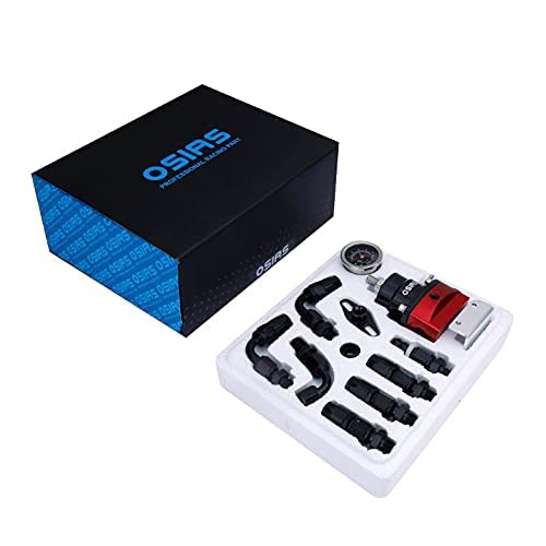 OSIAS مجموعة منظم ضغط الوقود الألمنيوم القابل للتعديل EFI العالمية + مقياس ضغط زيت 160 Psi AN6-6AN ملحقات خرطوم خط الوقود - Image 2
