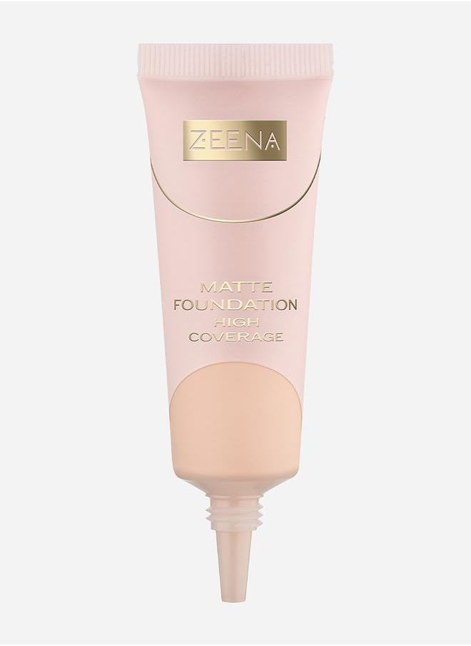 Zeena Matte Foundation High Coverage 010  - Image 2