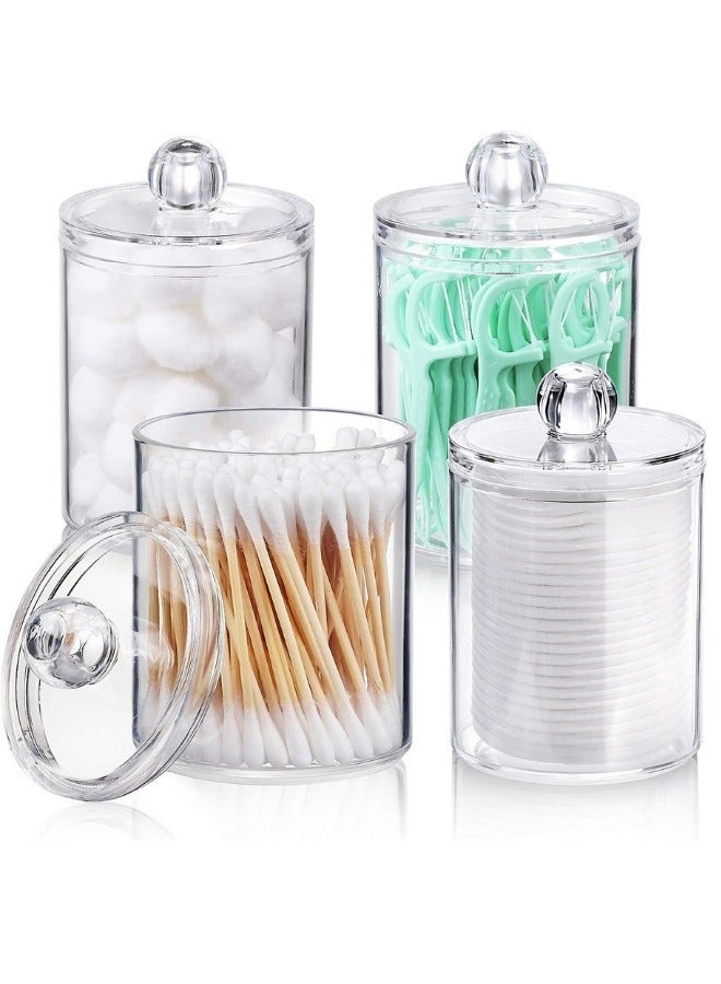1 piece acrylic cotton swab holder with a cover - Image 2
