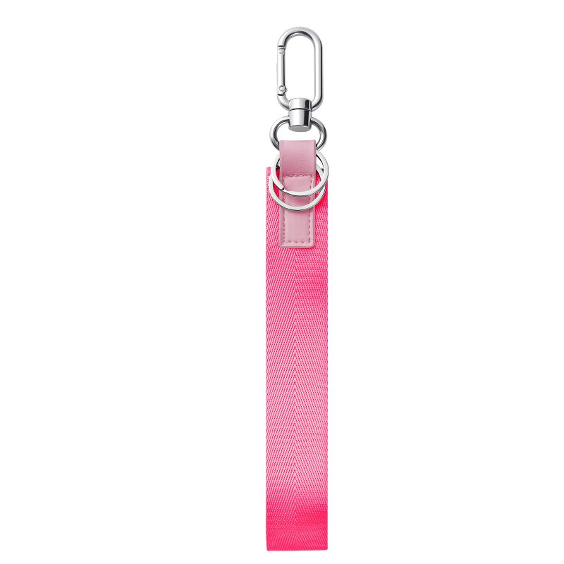 Babysun Wristlet Keychain for Women and Men Never Lost Wrist Lanyard Key Chain Holder with 2 Key Rings Wristlet Strap for Car Keys ID Badge Wallet Card Holder (Hotpink) - Image 1