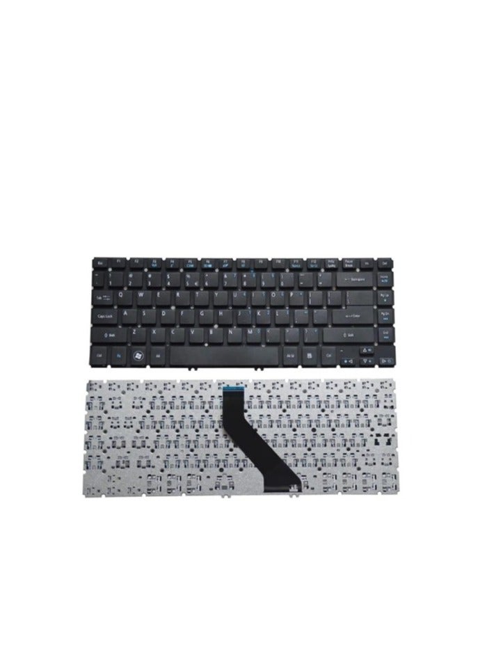 Terabyte Replacement Keyboard Without Frame for Acer Aspire V5-431 V5-431P V5-471 V5-471G V5-471P Series Black US Layout, Compatible Part Numbers MP-11F7 MP-11F73U4-4424  - Image 2
