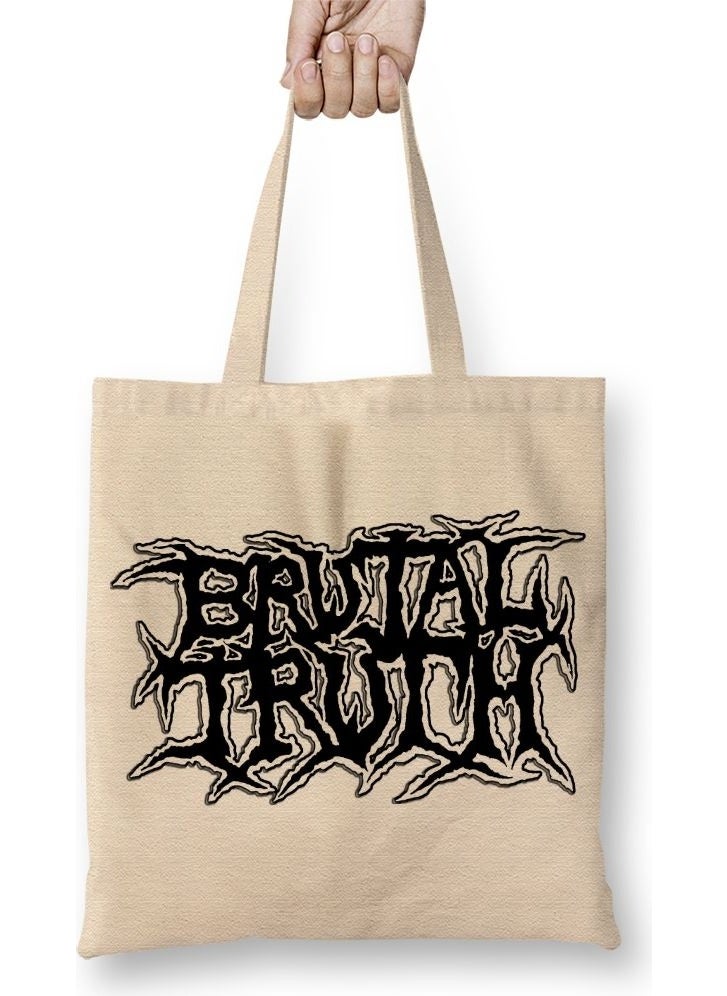 Baskı Dükkanı - Print Shop Brutal Truthrotten Sound Nasum Terrorizer Napalm Death Nuclear Assault Tote Bag Long Handle - Image 1