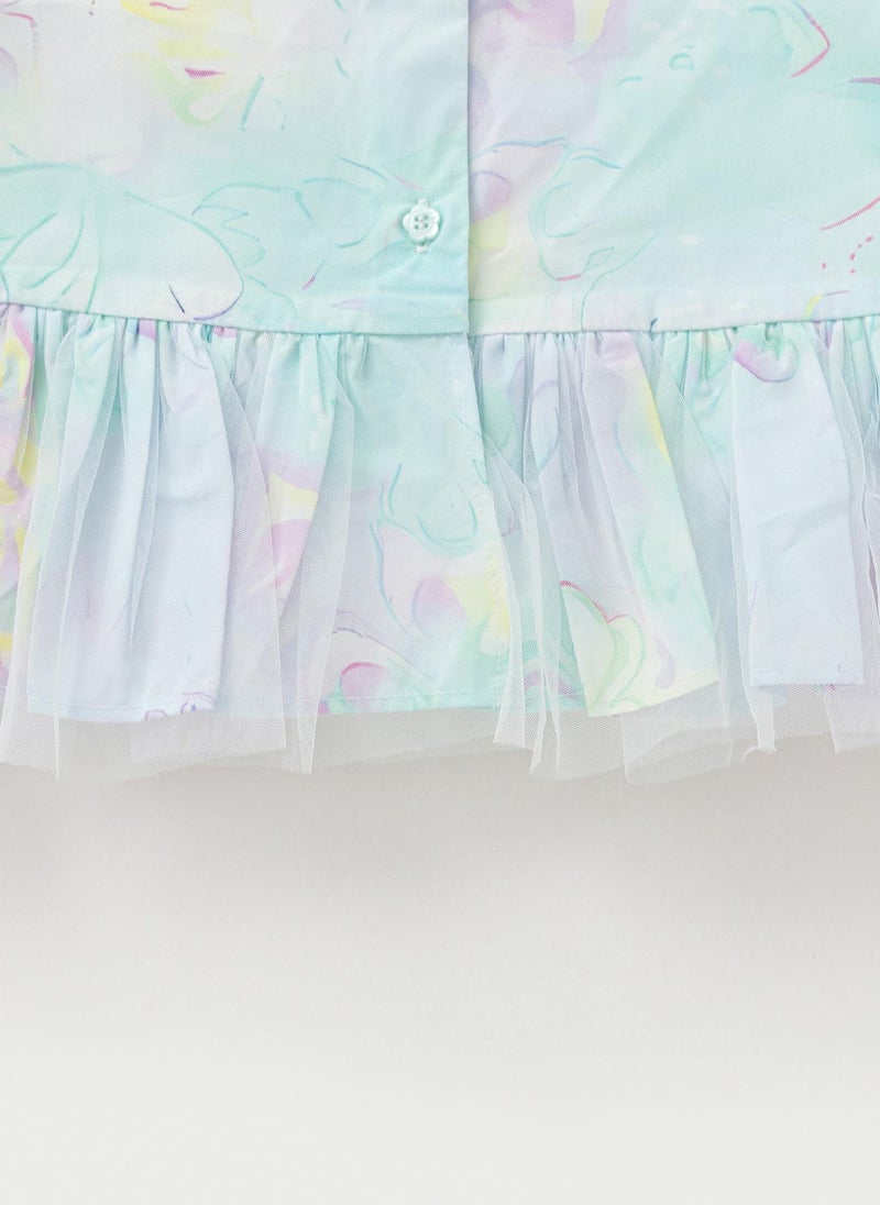 Balabala Kids Girl Woven short sleeve suit  - Image 4