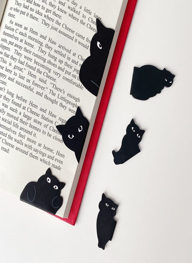 yasest Magnetic Bookmarks - 12 Pieces Assorted Cute Book Markers Clip Set for Teachers Students Book Lovers Reading, for School Office Home Supplies, Kawaii Cat Magnet Page Markers - Image 4