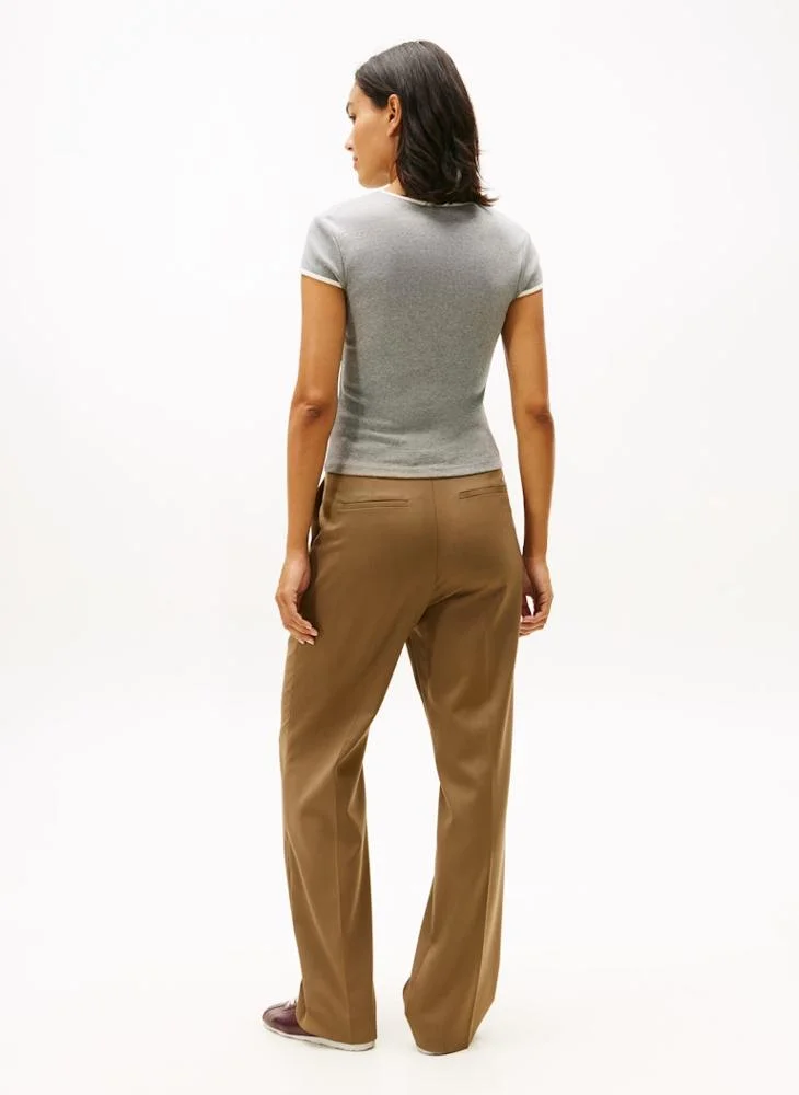 تومي هيلفيغر تيشيرت بياقة دائرية برسومات