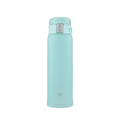Zojirushi SMSF48AM Water Bottle Direct Drinking Onetouch Open Stainless Steel Mug 169 fl oz 480 ml Mint Blue - Image 1