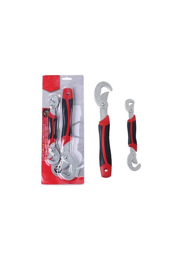 Multi-Function Universal Quick Snap N Grip Adjustable Wrench Spanner Set (2 Pieces) 