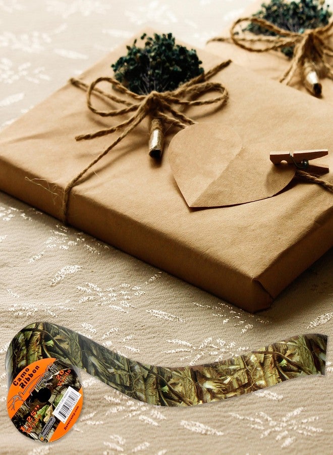 هافركامب شريط مموه للصيد - لفتان - بكرتان من شريط هدايا Next Camo Poly - 1.25 بوصة × 20 ياردة طولًا. مثالي لتغليف الهدايا، والأعمال اليدوية، والتجعيد، والأنشطة الخارجية، وللرجال - من Havercamp - Image 5