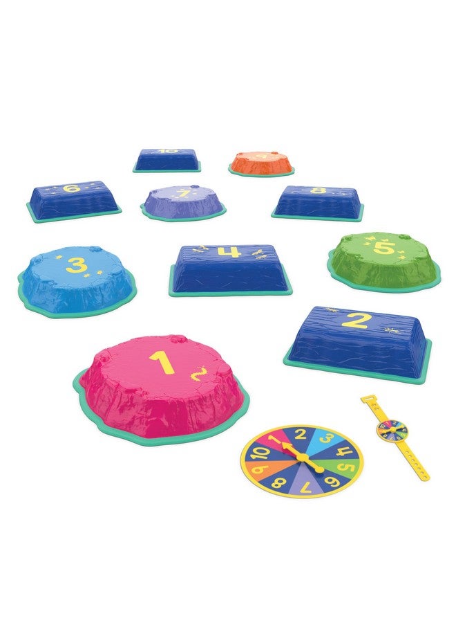 Educational Insights Hop to 10 Stepping Stones - Balance Toys for Toddlers, Indoor & Outdoor Sensory Play Equipment, Gross Motor Skills Obstacle Course, Early Math Counting Sets for Kids Ages 3+ - Image 1
