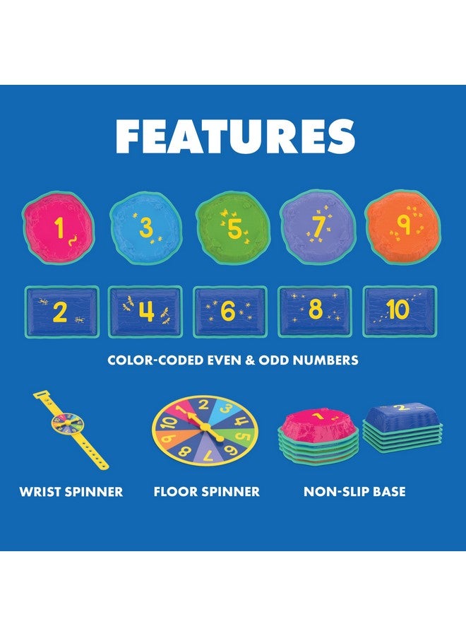 Educational Insights Hop to 10 Stepping Stones - Balance Toys for Toddlers, Indoor & Outdoor Sensory Play Equipment, Gross Motor Skills Obstacle Course, Early Math Counting Sets for Kids Ages 3+ - Image 4