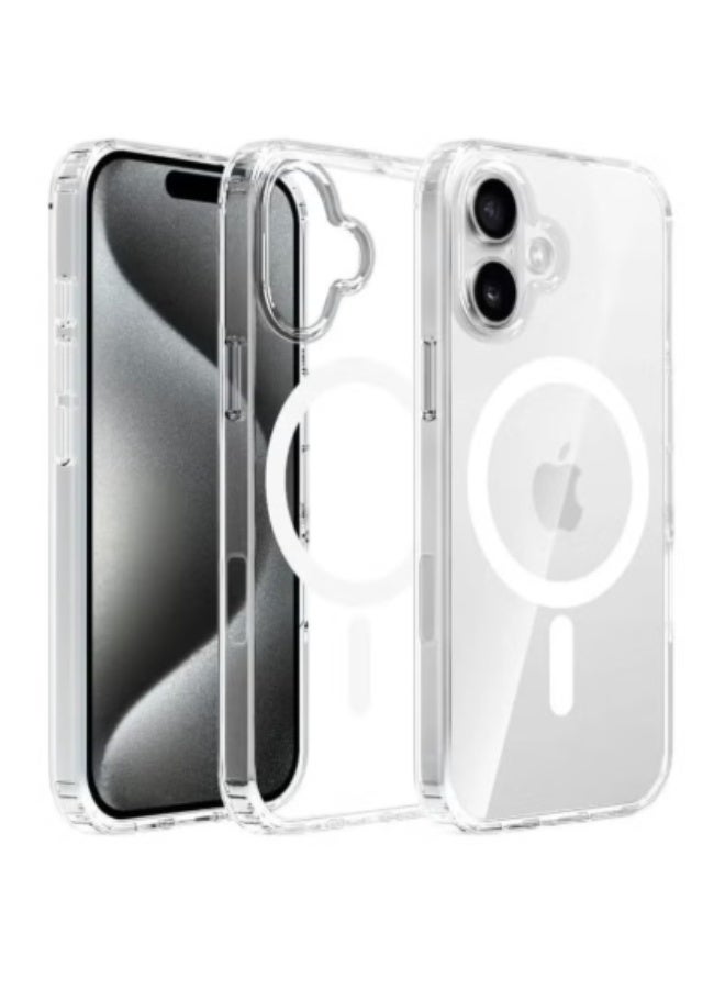 RTZ Case Cover for iPhone 17 6.3 inch, Compatible with MagSafe, Scratch-Resistant Back, Anti-Scratch Clear Back Magnetic Phone Cover