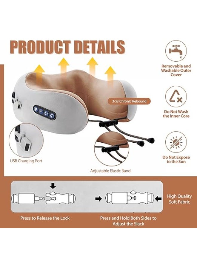 Neck Massager - Rechargeable U-Shape Deep Tissue Relaxer - Wireless, Durable & Easy-to-Use for Travel, Office & Driving - Image 2