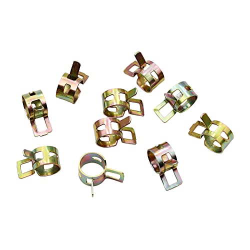 YD-PS001 3/8" 10mm Spring Clip Fuel Oil Line Silicone Vacuum Hose Clamp Pack of 10 - Image 4