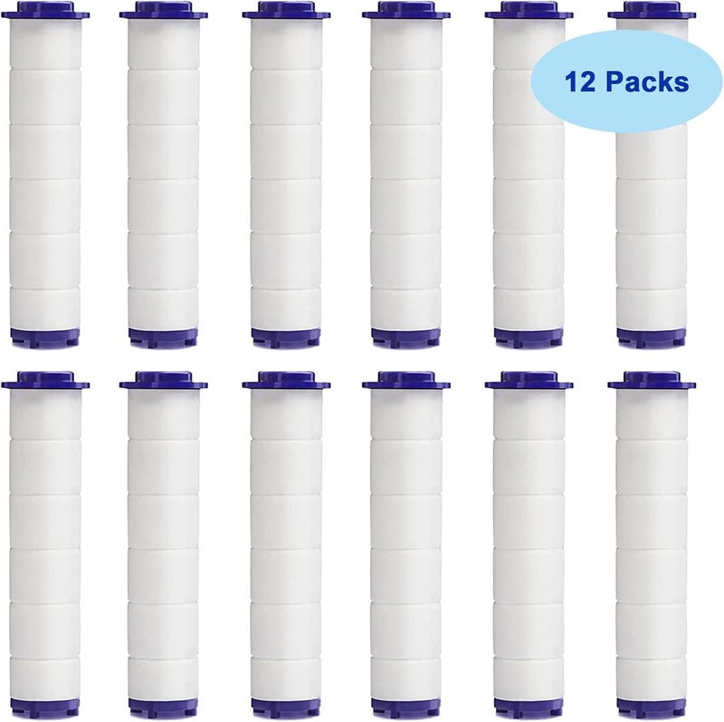 TalyRob High Pressure Handheld Turbo Fan Shower Head PP-Cotton Filter Cartridge,3.7in Detachable Propeller Hydro Jet Shower Head Filter,set of 12 - Image 5