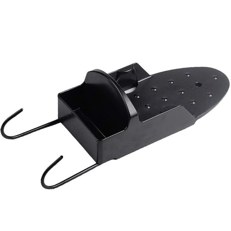 DOLPHY Wall Mounted Iron Board Holder with Steel Hooks Black - Image 2