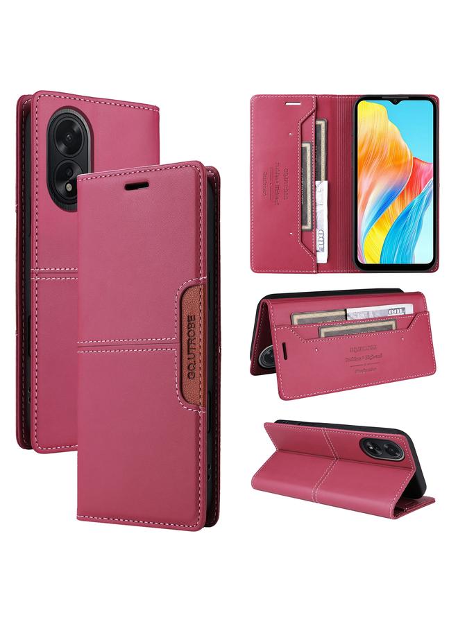 The Bros Case For OPPO A38 4G / A18 G01 RFID Anti-theft Leather Phone Case