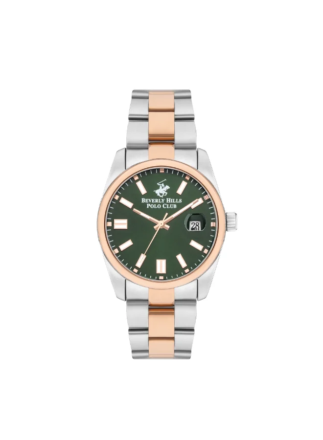 بيفرلي هيلز بولو كلوب BEVERLY HILLS POLO CLUB Men's Analog Green Dial Watch - BP3373X.570