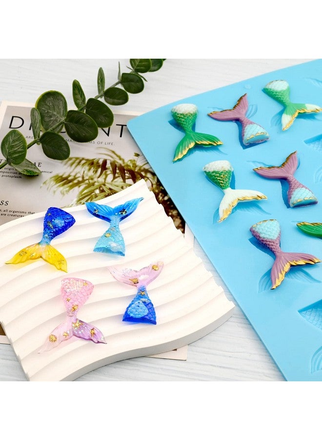 Sakolla 16 Cavity Mermaid Tails Silicone Molds, Mermaid Molds for Chocolate, Fondant, Cake Decoration, Cupcake Toppers, Resin, Soap, Candy, Gumpaste - Image 5