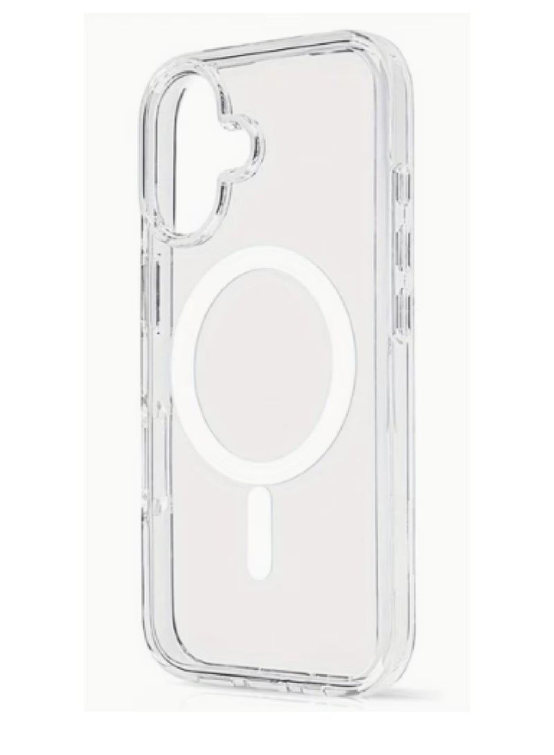 م ة ب م جراب مغناطيسي شفاف لهاتف سامسونج جالاكسي A06 مع واقي شاشة من الزجاج المقوى، عبوة من قطعتين - Image 2