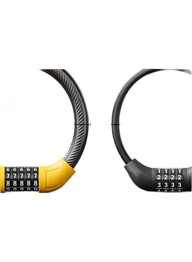 Phoenix Bicycle Lock, Anti-Theft Lock, Combination Lock, Electric Bike, Mountain Bike, Children'S Bike Lock, Portable Circular Lock, Equipment Accessories - Image 3