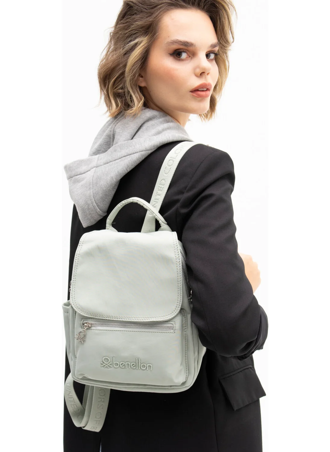 UNITED COLORS OF BENETTON Benetton Women's Backpack Water Green BNT1175